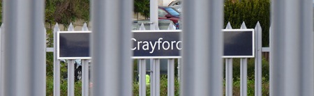 Crayford station sign